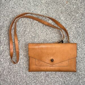 Noonday Collection leather clutch wallet crossbody bag